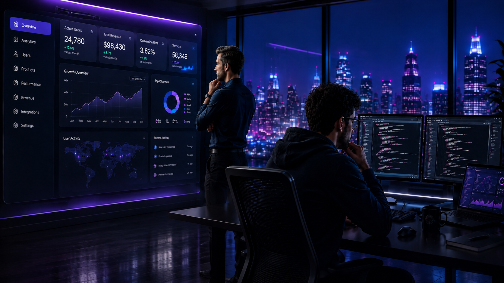 Employe IO technical talent collaborating